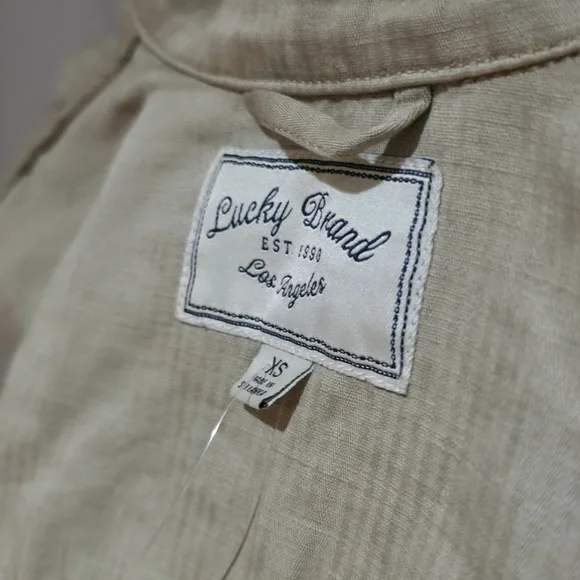 Beige Button-Up Jacket - Picture 2 of 9